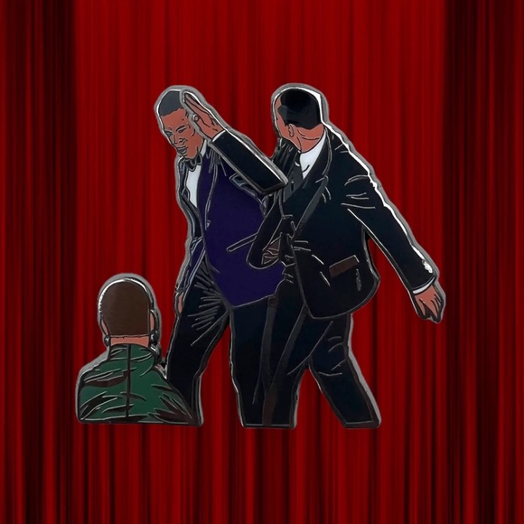 The Slap Enamel Pin | will smith Chris rock slap | enamel pins | pins - Picture 2 of 3